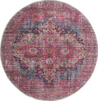 Unique Loom Mangata T-MNG10 Multi Area Rug Round Top-down Image