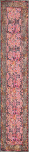 Unique Loom Mangata T-MNG2 Pink Area Rug Runner Top-down Image