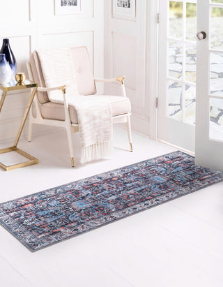 Unique Loom Mangata T-MNG4 Black Area Rug Runner Lifestyle Image