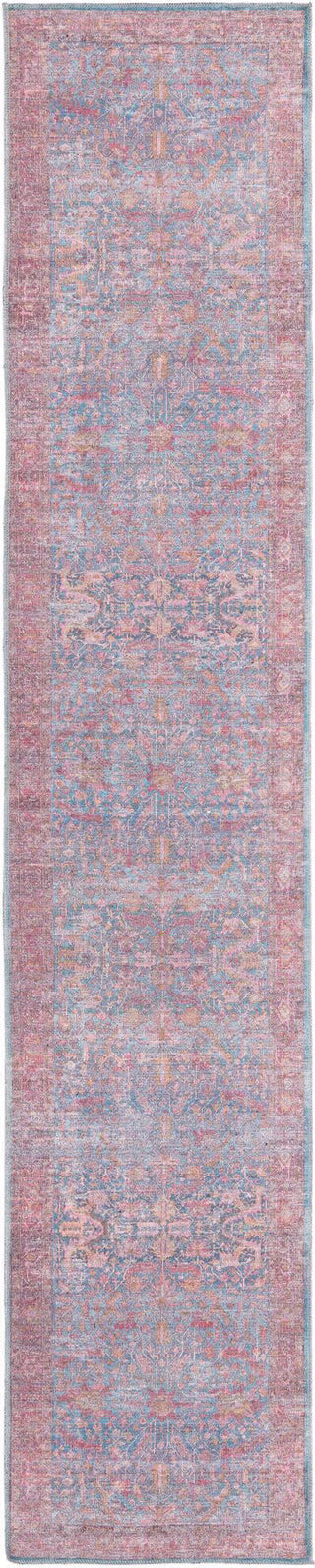 Unique Loom Mangata T-MNG5 Antique Blue Area Rug Runner Top-down Image