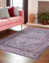 Unique Loom Mangata T-MNG7 Beige and Pink Area Rug Rectangle Lifestyle Image