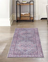 Unique Loom Mangata T-MNG7 Beige and Pink Area Rug Runner Lifestyle Image