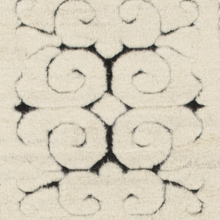 Surya Maori MAO-6000 Black Hand Knotted Area Rug Sample Swatch