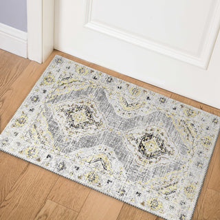 Dalyn Marbella MB1 Grey Area Rug Room Image Feature