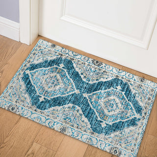 Dalyn Marbella MB1 Indigo Area Rug Room Image Feature