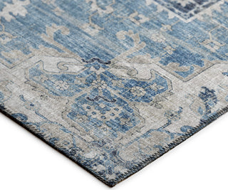 Dalyn Marbella MB3 Denim Area Rug Corner Image