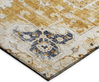 Dalyn Marbella MB3 Gold Area Rug Corner Image