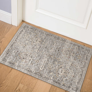 Dalyn Marbella MB4 Silver Area Rug Room Image Feature