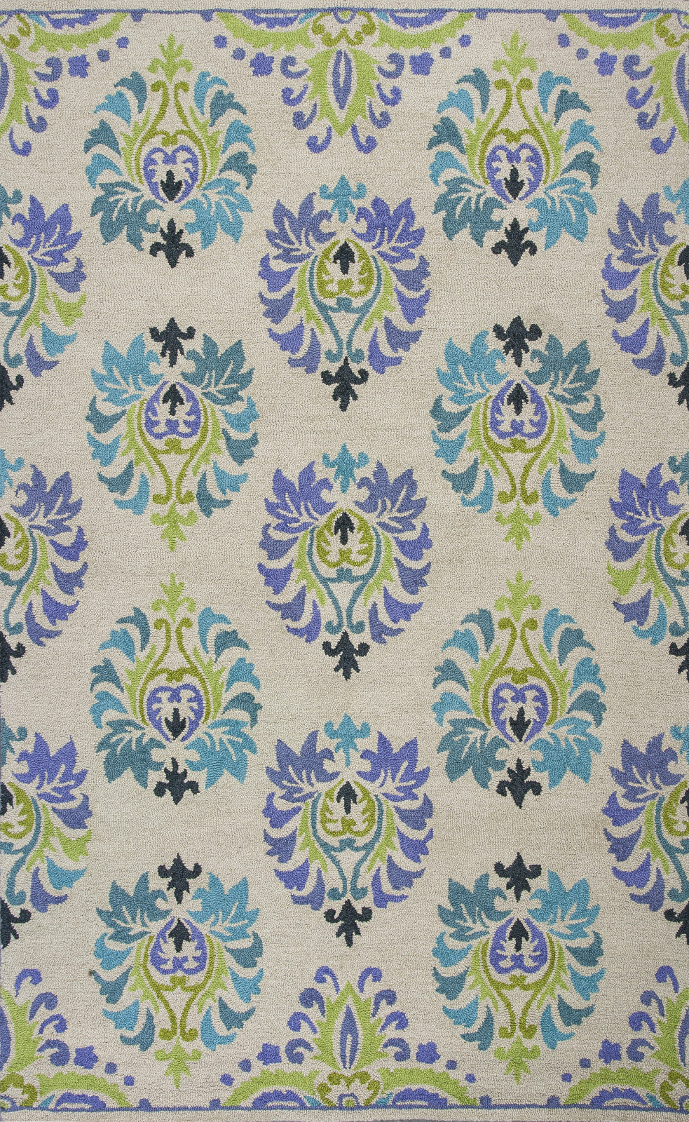 KAS Marbella 3503 Sand/Blue Courtney Area Rug