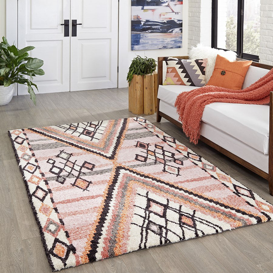 Momeni Margaux MGX-2 Pink Area Rug Room Image Feature