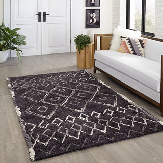 Momeni Margaux MGX-3 Black Area Rug Room Image Feature