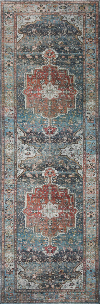 Loloi Margot MAT-05 Ocean/Brick Area Rug Runner Image