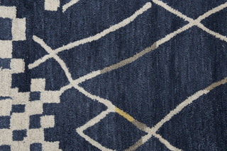 Rizzy Marianna Fields MF010B Navy Area Rug Detail Image