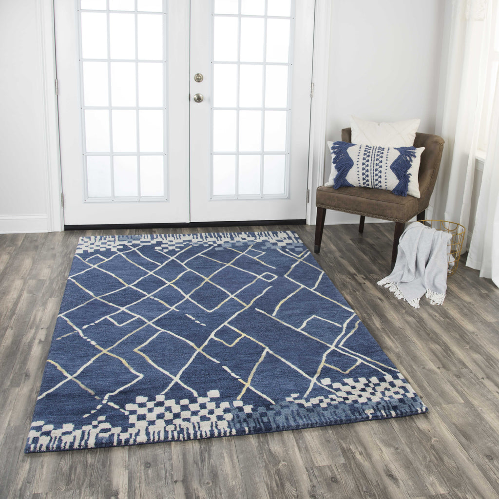 Rizzy Marianna Fields MF010B Navy Area Rug Style Image Feature