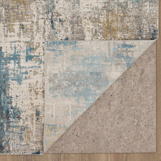 Karastan Tryst Marseille Blue Area Rug Back Image