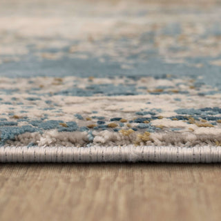 Karastan Tryst Marseille Blue Area Rug Detail Image