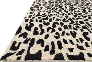 Loloi Masai MAS-02 Black/Ivory Area Rug Corner 