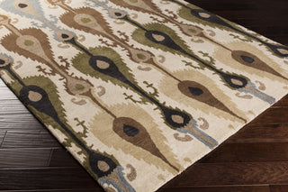 Surya Matmi MAT-5454 Taupe Hand Tufted Area Rug 5x8 Corner