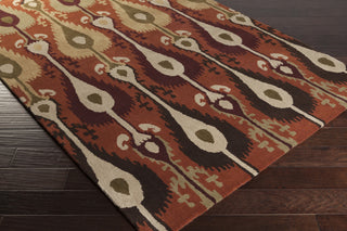 Surya Matmi MAT-5458 Burgundy Hand Tufted Area Rug 5x8 Corner