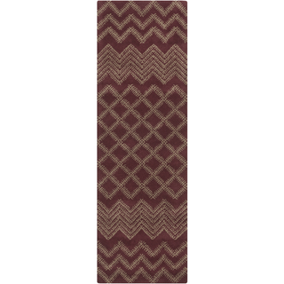 Surya Matmi MAT-5461 Burgundy Area Rug 2'6'' x 8' Runner