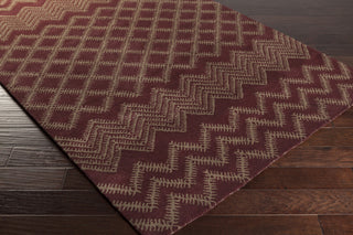 Surya Matmi MAT-5461 Burgundy Hand Tufted Area Rug 5x8 Corner