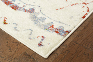 LR Resources Matrix 81153 Cream / Blue Area Rug Alternate Image