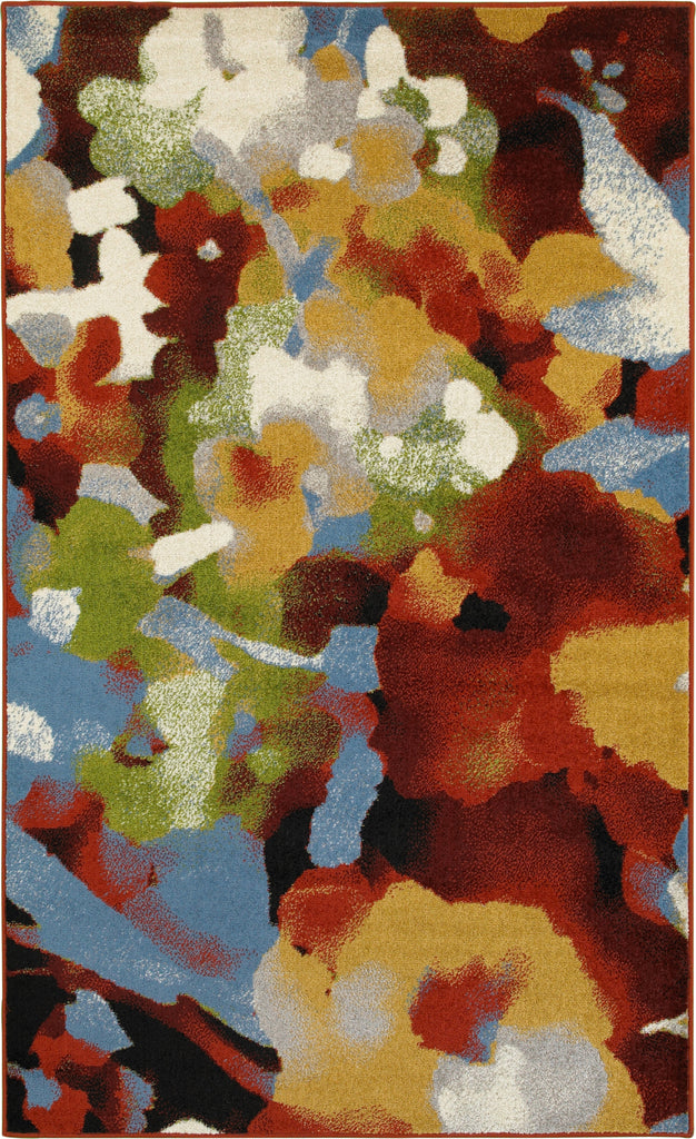 LR Resources Matrix 81157 Terra/Gold Area Rug main image