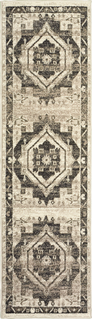 LR Resources Matrix 81170 Stone / Magnet Area Rug 