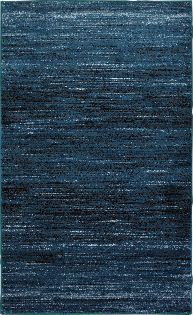 LR Resources Matrix 81197 Soft Blue / Black Area Rug main image