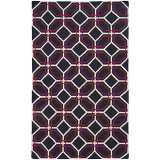 Pantone Universe Matrix 4722A Charcoal/Pink Area Rug main image