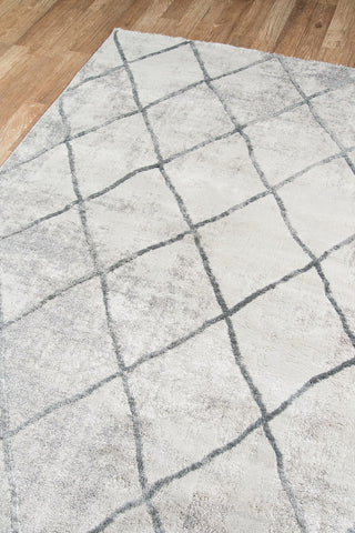 Momeni Matrix MTX-3 Grey Area Rug Corner Image Feature