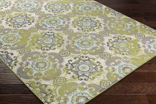 Surya Mavrick MAV-7036 Neutral/Green Area Rug Closeup