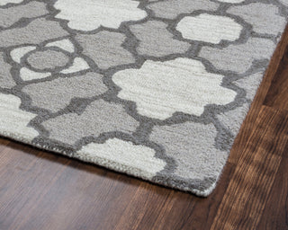 Rizzy Maggie Belle MB9481 Light Grey Area Rug Corner Shot