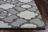 Rizzy Maggie Belle MB9481 Light Grey Area Rug Edge Shot