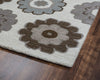 Rizzy Maggie Belle MB9538 Grey Area Rug Corner Shot