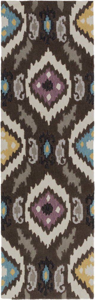 Surya Mamba MBA-9003 Chocolate Area Rug 2'6'' x 8' Runner