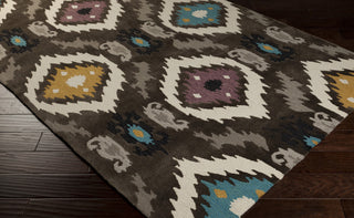 Surya Mamba MBA-9003 Chocolate Hand Tufted Area Rug 5x8 Corner