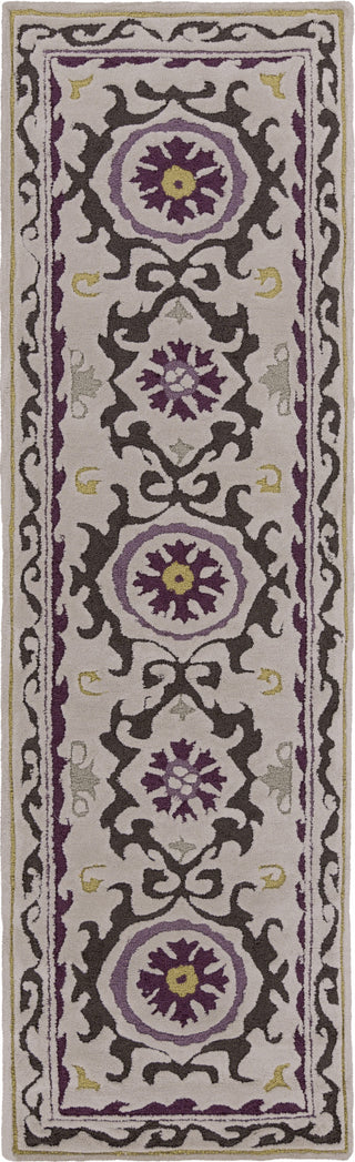 Surya Mamba MBA-9022 Light Gray Area Rug 2'6'' x 8' Runner