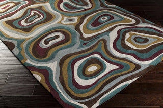 Surya Mamba MBA-9023 Light Gray Hand Tufted Area Rug 5x8 Corner