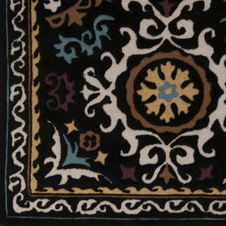 Surya Mamba MBA-9025 Black Hand Tufted Area Rug Sample Swatch