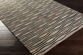 Surya Mamba MBA-9027 Light Gray Hand Tufted Area Rug 5x8 Corner