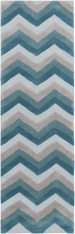 Surya Mamba MBA-9034 Teal Area Rug 2'6'' x 8' Runner