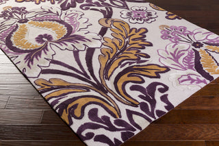 Surya Mamba MBA-9035 Violet Hand Tufted Area Rug 5x8 Corner