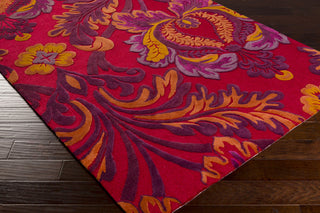 Surya Mamba MBA-9037 Cherry Hand Tufted Area Rug 5x8 Corner