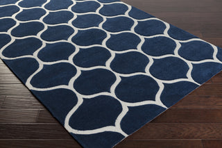 Surya Mamba MBA-9058 Navy Hand Tufted Area Rug 5x8 Corner