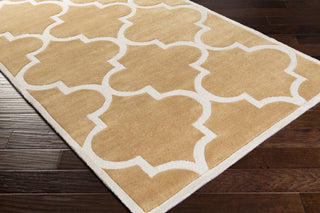 Surya Mamba MBA-9065 Burnt Orange Hand Tufted Area Rug 5x8 Corner