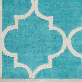 Surya Mamba MBA-9068 Teal Hand Tufted Area Rug Sample Swatch