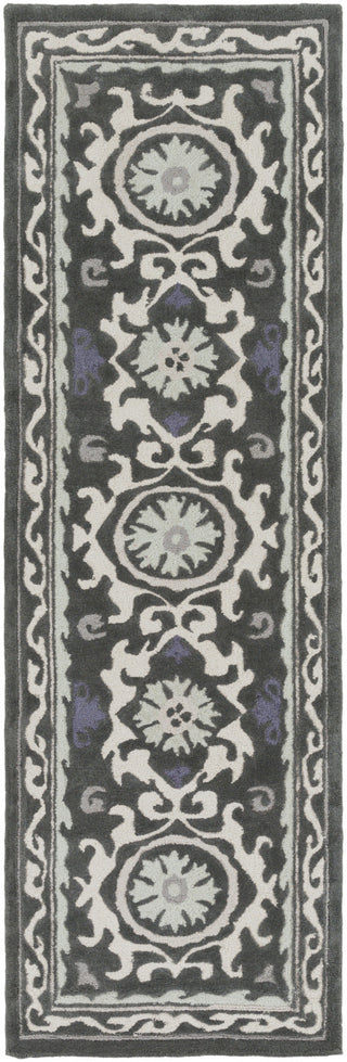 Surya Mamba MBA-9070 Charcoal Area Rug 2'6'' x 8' Runner