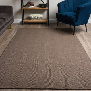 Dalyn Monaco Sisal MC200 Charcoal Area Rug Room Scene 3