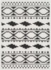 Surya Moroccan Shag MCS-2305 Black Charcoal White Area Rug main image